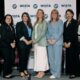 2026-2027 WISTA USA Board of Directors: (Left to Right: Sara Kuebel, Sarah Scherer, Christina Liviakis Gianopulos, Marlene Nicolaou-Boyer, Sarah Brennan, Meredith Kirby, Sarah Sangmeister, Jillian Tobias, Kassandra Savicki.)